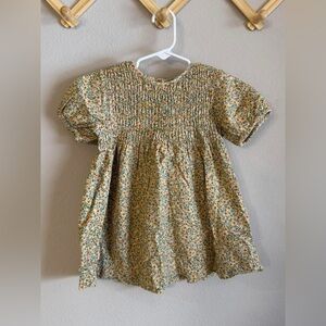 Zara kids sunflower dress 3-4